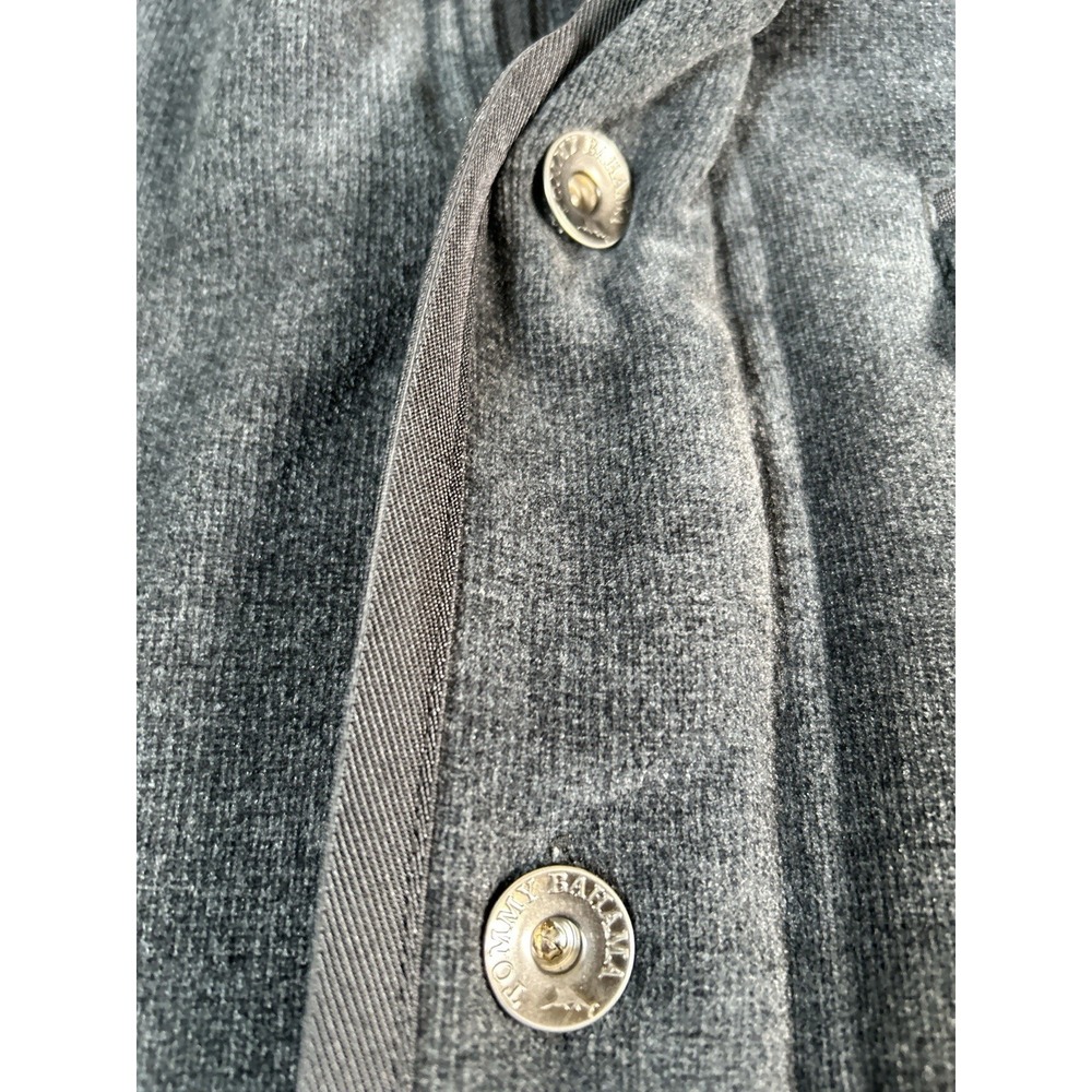 Tommy Bahama fleece jaxkect gray soft lining zip and button‎ large - Picture 3 of 9